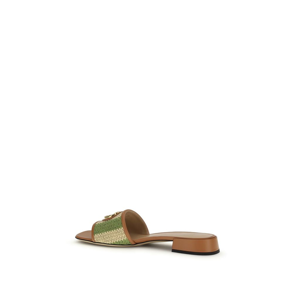 Valentino Garavani Multicolor Calf Leather Bos Taurus Sandals Valentino Garavani