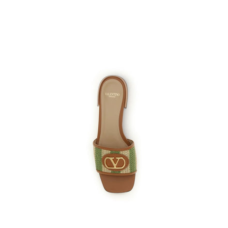 Valentino Garavani Multicolor Calf Leather Bos Taurus Sandals Valentino Garavani