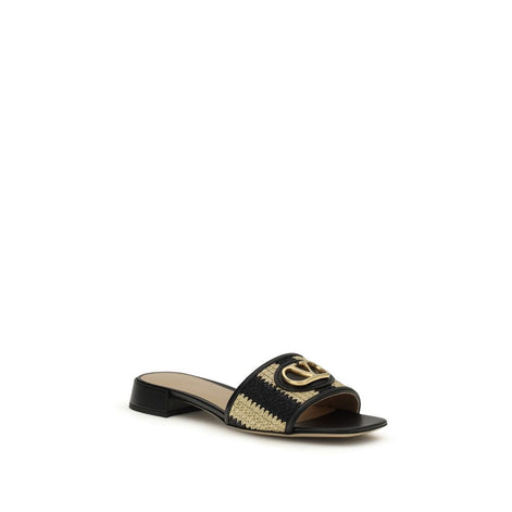 Valentino Garavani Multicolor Calf Leather Bos Taurus Sandals Valentino Garavani