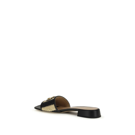 Valentino Garavani Multicolor Calf Leather Bos Taurus Sandals Valentino Garavani
