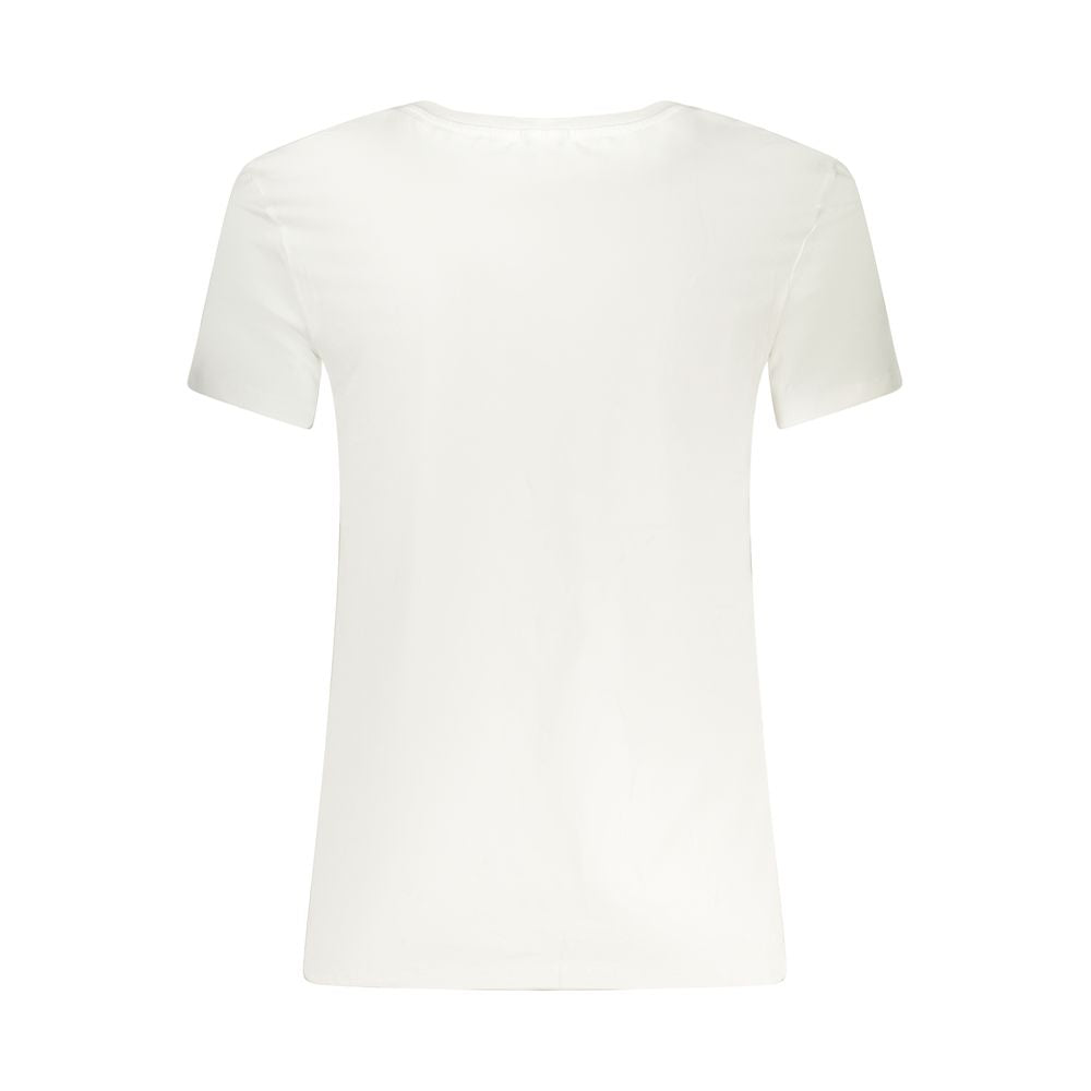 Guess Jeans White Cotton Men's V-Neck T-Shirt Guess Jeans