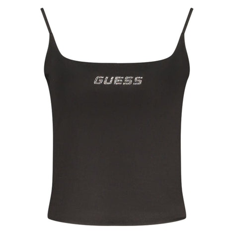 Guess Jeans Black Cotton Women's Tank Top Guess Jeans