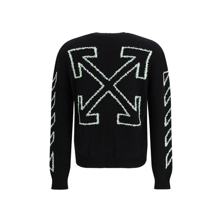 Off-White Black Cotton Sweatshirt Off-White