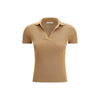 Max Mara Beige Fleece Wool Dress Shirt