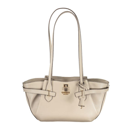 Guess Jeans Beige Polyurethane Women Handbag