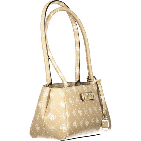 Guess Jeans Beige Polyurethane Women Handbag