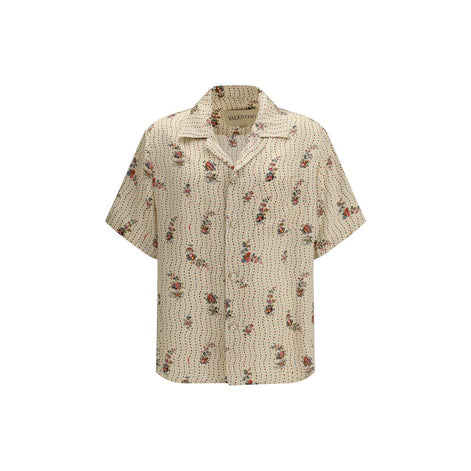 Valentino Multicolor Silk Pattern Shirt