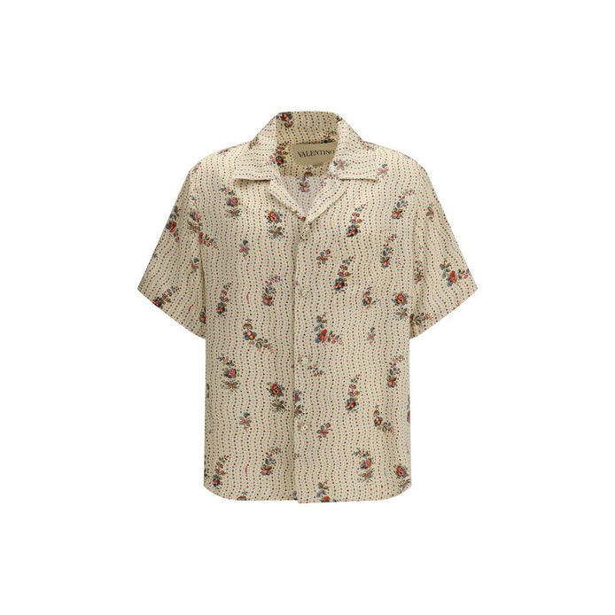 Valentino Multicolor Silk Pattern Shirt