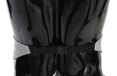 Dolce & Gabbana Gray Men Waist Belt 100% Silk Cummerbund Dolce & Gabbana