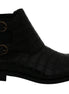 Dolce & Gabbana Black Crocodile Leather Derby Boots Shoes Dolce & Gabbana