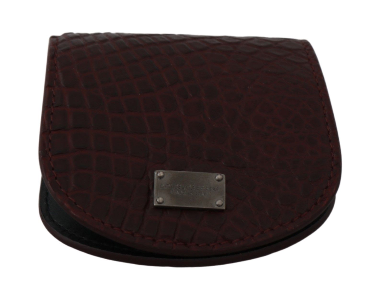 Dolce & Gabbana Brown Exotic Skin Pocket Condom Case Holder Dolce & Gabbana