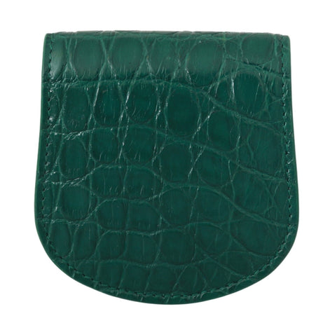 Dolce & Gabbana Green Exotic Skins Condom Case Holder Wallet Dolce & Gabbana