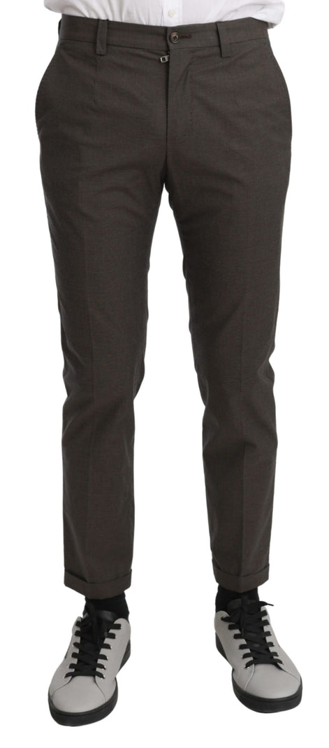 Dolce & Gabbana Brown Casual Mens Trouser 100% Cotton Pants Dolce & Gabbana