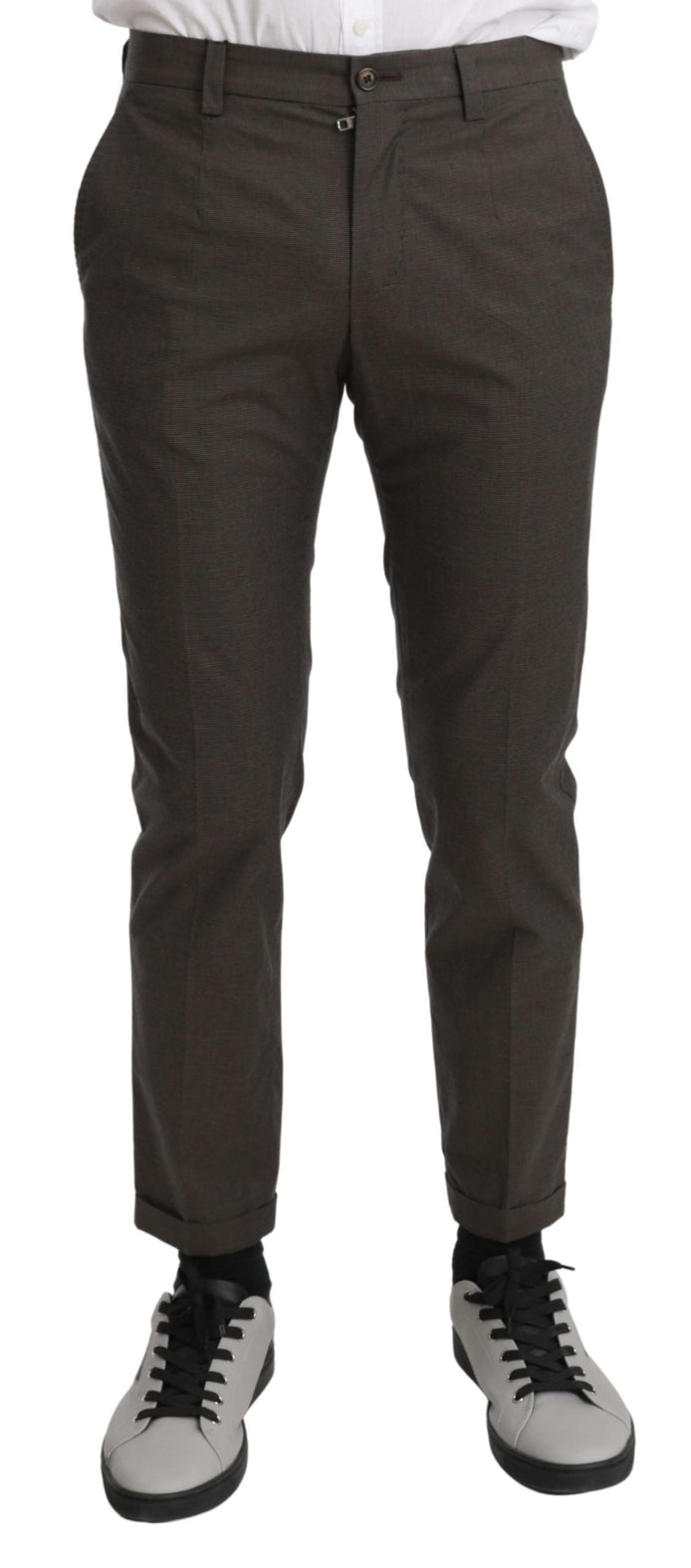 Dolce & Gabbana Brown Casual Mens Trouser 100% Cotton Pants Dolce & Gabbana
