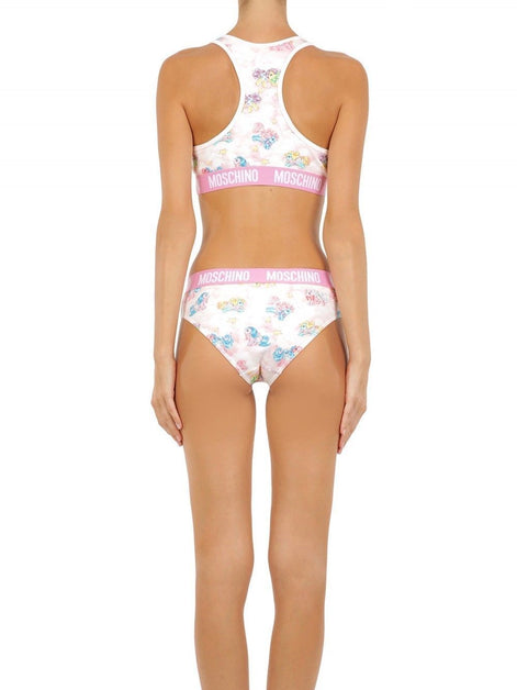 Moschino White Two-Piece Sleepwear My Little Pony Bikini Moschino