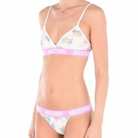 Moschino White My Little Pony Bra Briefs Set Two Piece Bikini Moschino