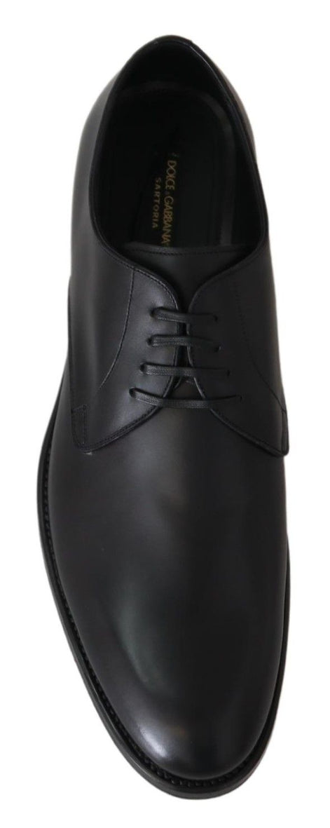 Dolce & Gabbana Black Leather SARTORIA Hand Made Shoes Dolce & Gabbana