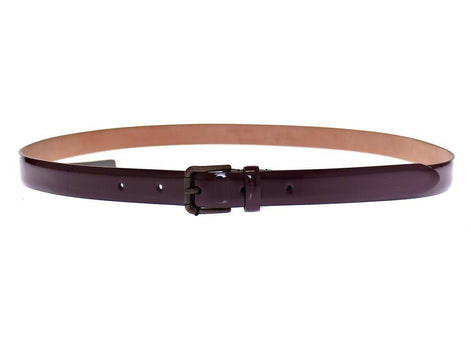 Dolce & Gabbana Purple Leather Logo Cintura Gürtel Belt Dolce & Gabbana