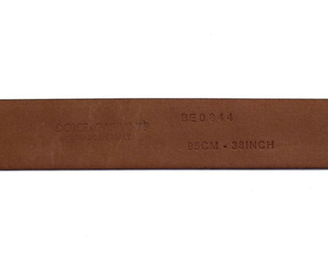 Dolce & Gabbana Purple Leather Logo Cintura Gürtel Belt Dolce & Gabbana