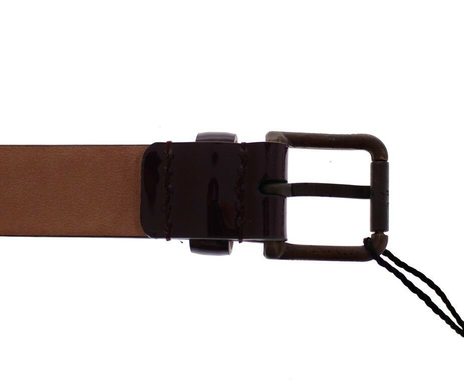 Dolce & Gabbana Purple Leather Logo Cintura Gürtel Belt Dolce & Gabbana
