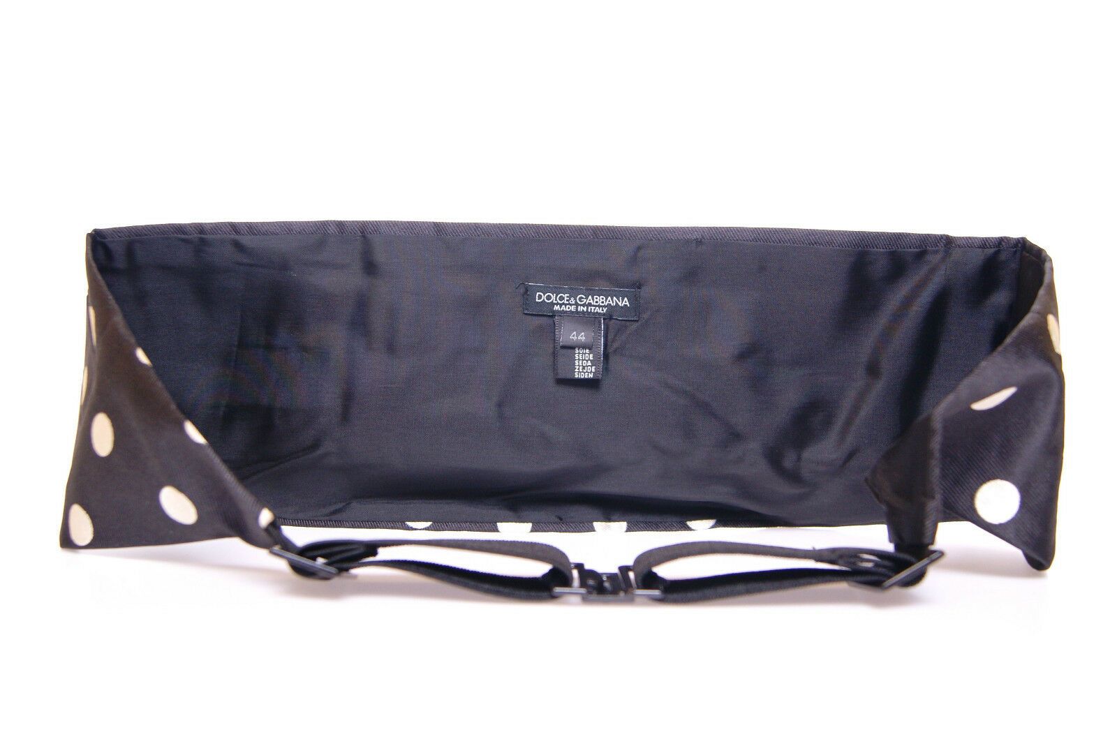 Dolce & Gabbana Black Waist Smoking Tuxedo Cummerbund Belt Dolce & Gabbana