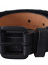 Ermanno Scervino Black Leather Logo Buckle Waist Ermanno Scervino