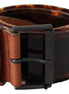Ermanno Scervino Dark Brown Leather Wide Buckle Belt Ermanno Scervino