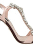 Dolce & Gabbana Pink Crystals Heels Keira Sandals Dolce & Gabbana