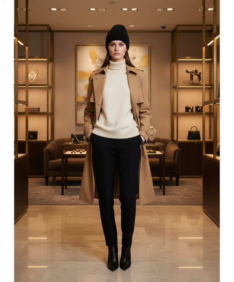 Dolce & Gabbana Black Wool Knit Women Winter Hat Dolce & Gabbana