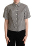 Dolce & Gabbana White Black Fantasy Pattern Shirt Dolce & Gabbana