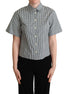 Dolce & Gabbana White Green Cotton Check Shirt Blouse Top Dolce & Gabbana