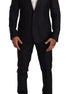 Dolce & Gabbana Blue Pattern MARTINI SLIM FIT 2 Piece Suit Dolce & Gabbana