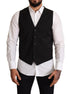 Dolce & Gabbana Black Wool Formal Waistcoat Dress Dolce & Gabbana