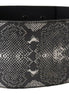Ermanno Scervino Black Wide Leather Snakeskin Design Waist Belt Ermanno Scervino