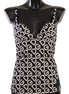 Dolce & Gabbana Black White Logo Print Camisole Top Underwear Dolce & Gabbana
