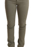 Ermanno Scervino Green Low Waist Skinny Slim Trouser Cotton Jeans Ermanno Scervino