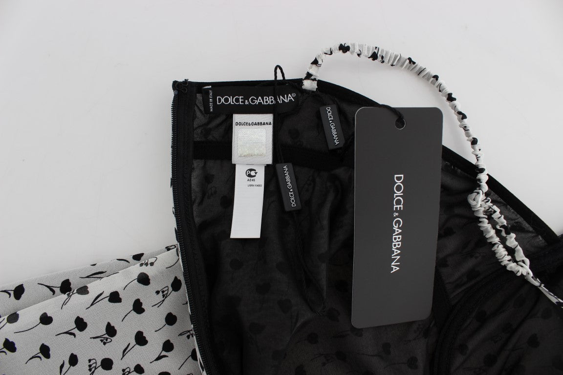 Dolce & Gabbana Black Silk Lace Babydoll Lingerie Top Dolce & Gabbana