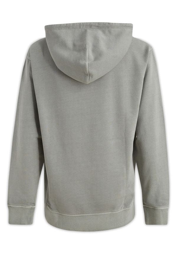 Hugo Boss Grey Cotton Logo Details Hooded Sweatshirt Hugo Boss