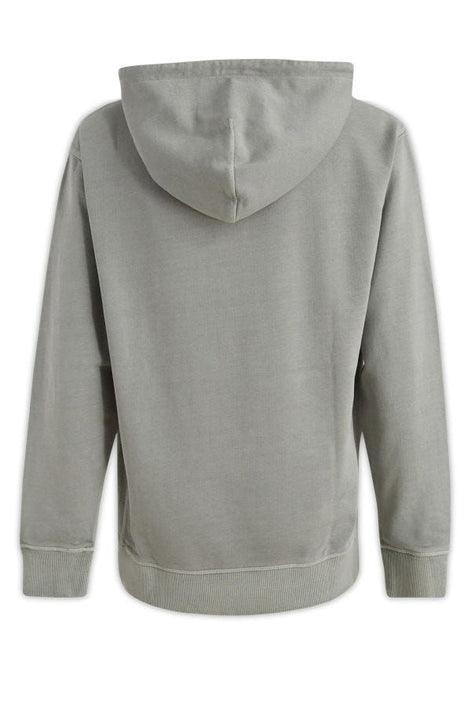 Hugo Boss Grey Cotton Logo Details Hooded Sweatshirt Hugo Boss