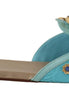 Dolce & Gabbana Blue Crystal Exotic Leather Blue Crystal Sandals Dolce & Gabbana