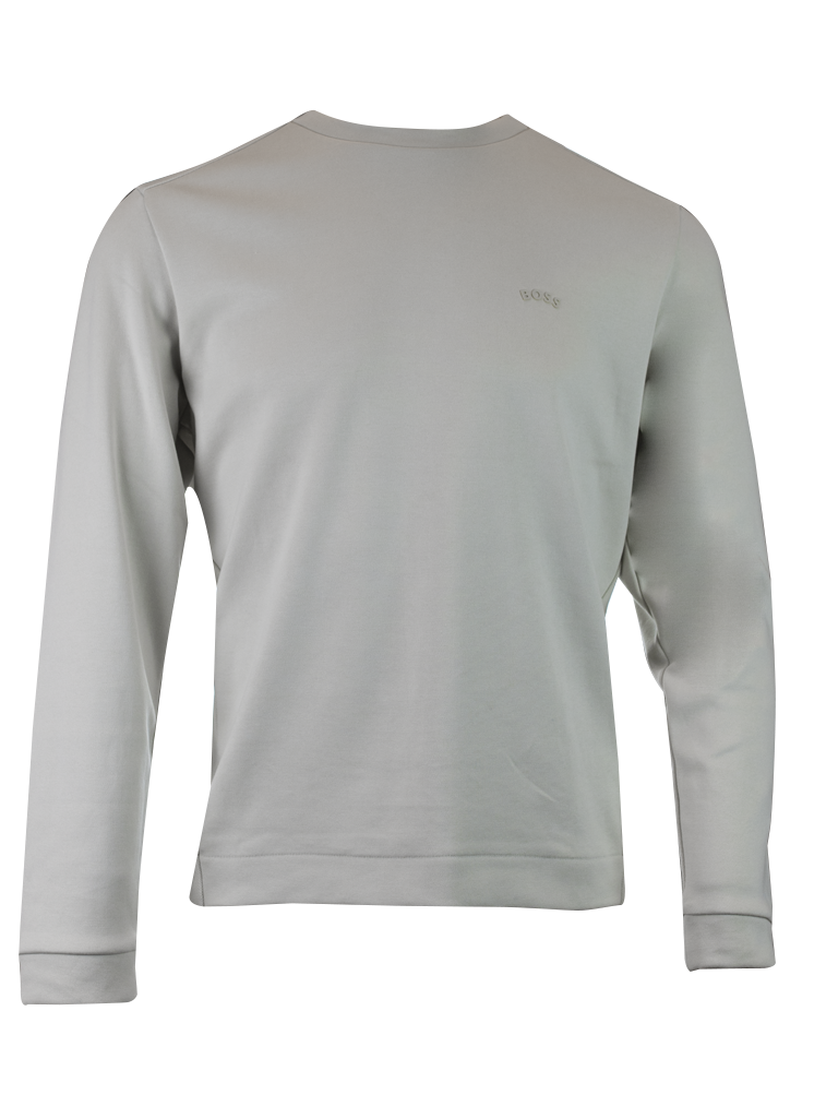Hugo Boss Beige Cotton Round Neck Sweatshirt Hugo Boss