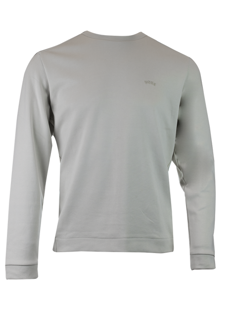 Hugo Boss Beige Cotton Round Neck Sweatshirt Hugo Boss