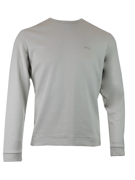 Hugo Boss Beige Cotton Round Neck Sweatshirt Hugo Boss