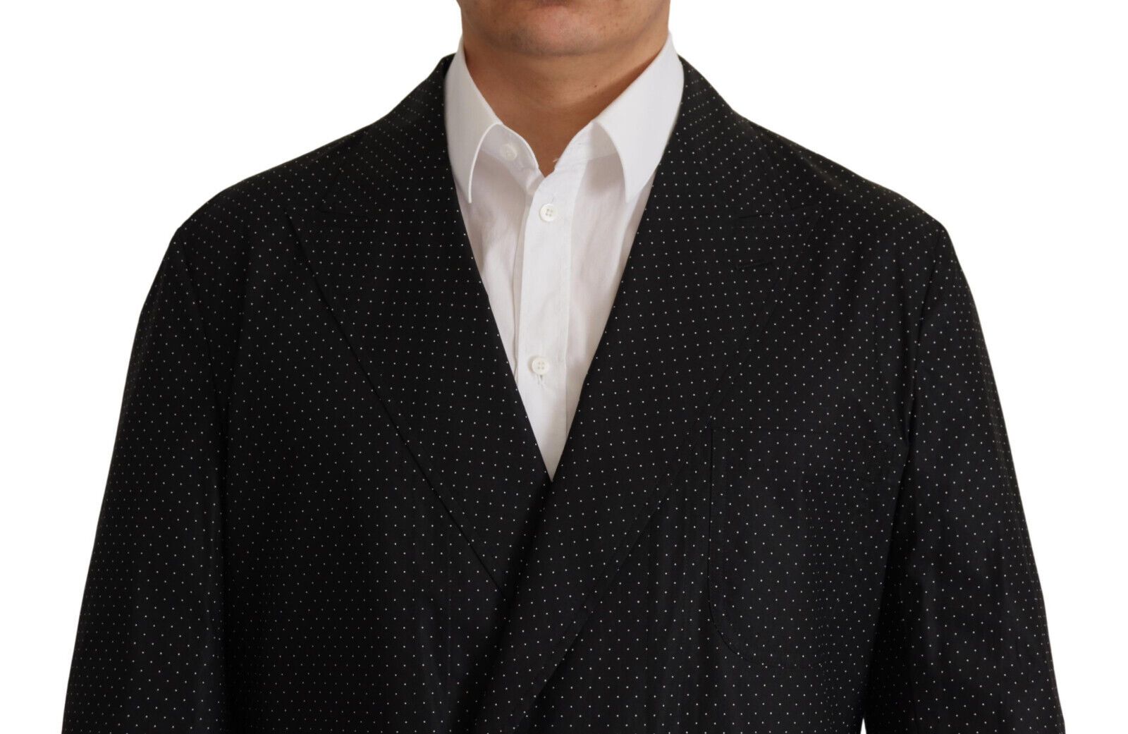 Dolce & Gabbana Black Polka Dotted Cotton Blazer Jacket Dolce & Gabbana