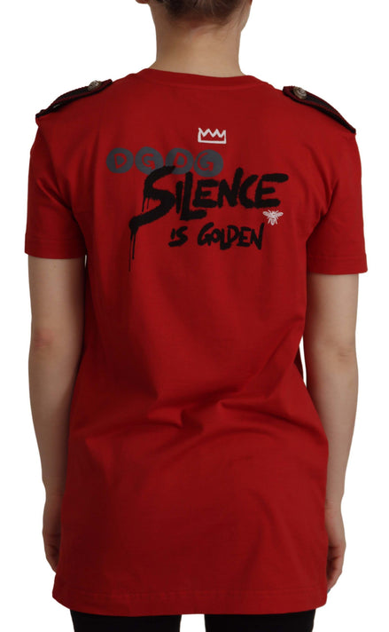 Dolce & Gabbana Red Amor Vincit Omnia Crewneck T-shirt Dolce & Gabbana