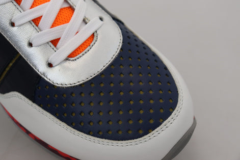 Dolce & Gabbana Multicolor Leather Sport Low Top Sneakers Dolce & Gabbana