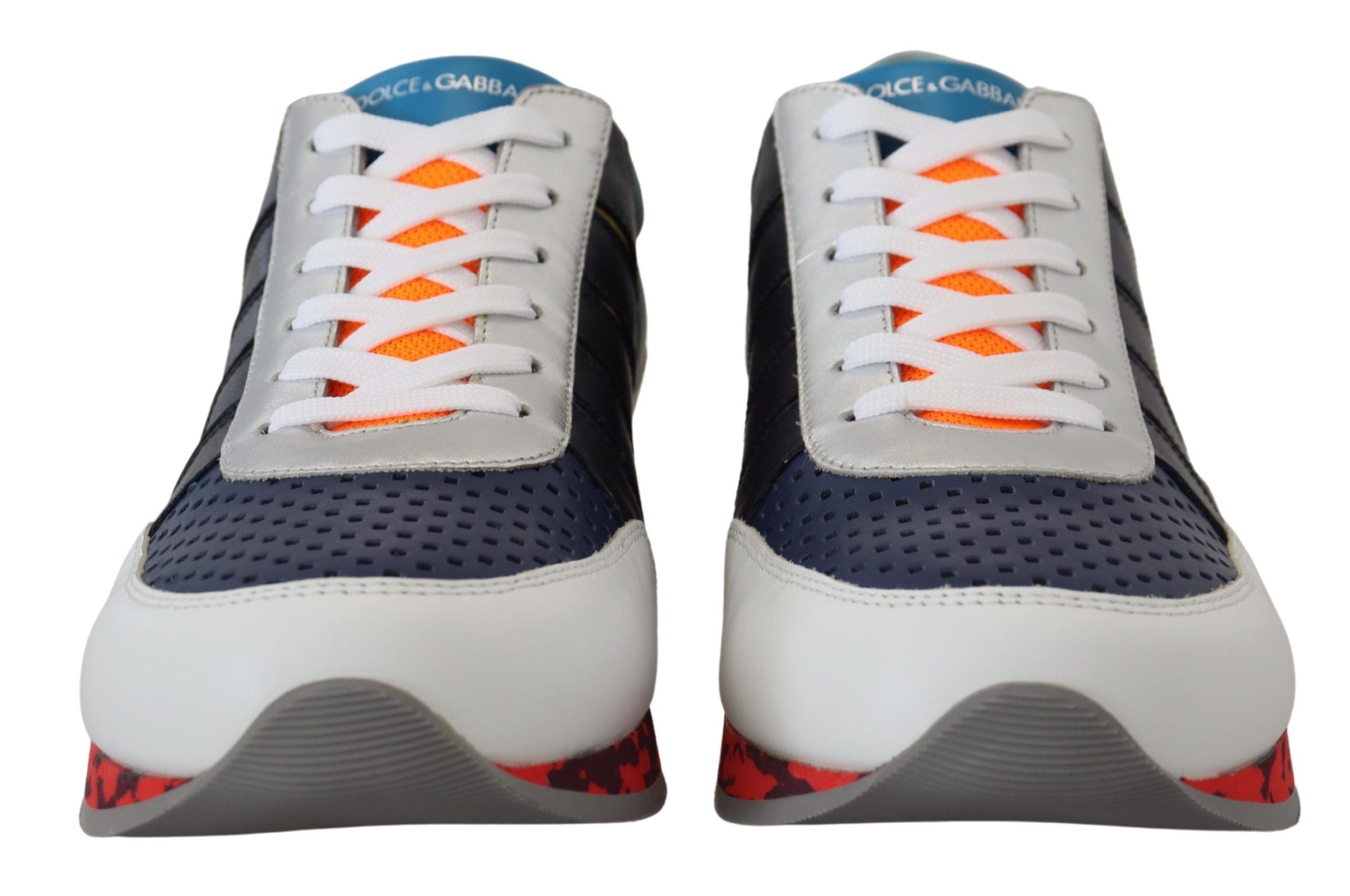 Dolce & Gabbana Multicolor Leather Sport Low Top Sneakers Dolce & Gabbana