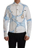 Dolce & Gabbana White Cotton Logo Embroidery Denim Jacket Dolce & Gabbana