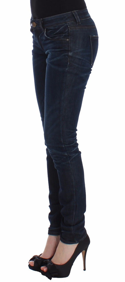 Ermanno Scervino Blue Slim Jeans Denim Pants Skinny Leg Stretch Ermanno Scervino