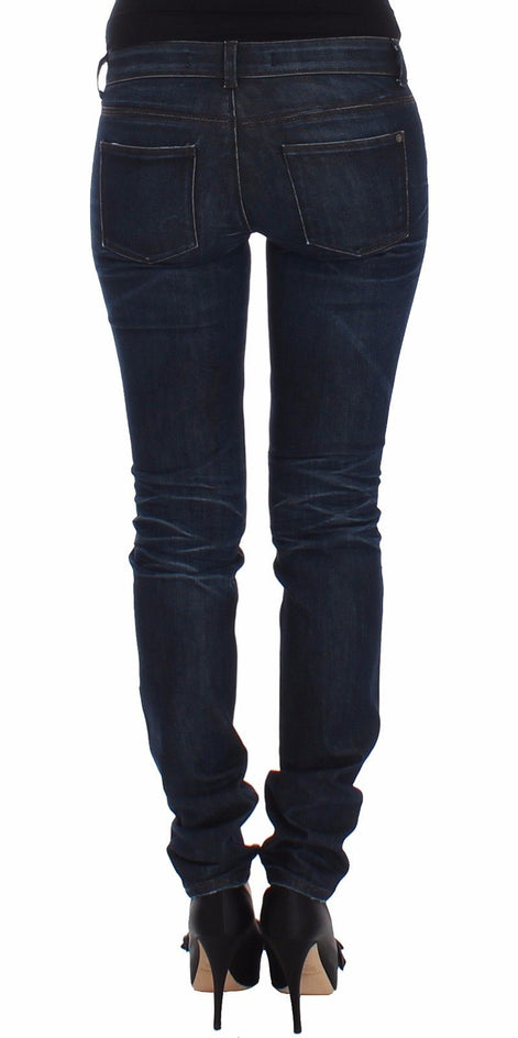 Ermanno Scervino Blue Slim Jeans Denim Pants Skinny Leg Stretch Ermanno Scervino